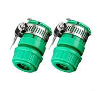 Lot de 2 connecteurs de robinet de machine à laver, adaptateur de tuyau à connexion rapide de 1,27 cm et 1,9 cm pour évier général, raccord ABS étanche