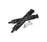 Lot de 2 connecteurs de sécurité solaires - Panneau solaire - Fiche de fusible à cordes - Protection étanche pour le système photovoltaïque - Lampes LED - Système d'alimentation - Garantit une