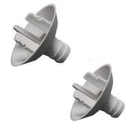 Lot de 2 connecteurs de tuyau de vidange de climatiseur, adaptateur universel de sortie d'eau AC, raccord d'entonnoir en plastique blanc pour unité fendue et fenêtre, pièce de rechange de drainage