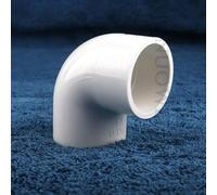 Lot de 2 connecteurs de tuyau en PVC ID 20 ~ 200 mm Connecteurs coudés pour tuyau d'alimentation en eau Raccord coudé à 90 degrés Blanc 90 degrés ID 32 mm