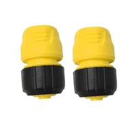 Lot de 2 connecteurs de tuyau pour robinet de jardin Karcher 2.645-191.0 avec système de clic à 3 points, raccord en plastique de haute qualité, pour la plupart des diamètres de tuyaux utilisés