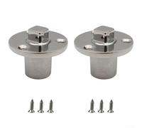 Lot de 2 connecteurs de vidange de bateau en acier inoxydable 316 avec vis, conçus pour un ajustement sûr sur les trous de drainage de 2,5 cm pour les yachts marins, offre une résistance durable