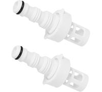 Lot de 2 connecteurs de vidange de tuyau d'arrosage pour tuyaux de piscine ronds Intex pour adaptateur de tuyau de piscine hors sol rond