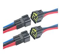Lot de 2 connecteurs électriques étanches à 9 broches avec câbles 16 AWG (mâle et femelle) pour voiture, camion, moto et marine