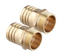 Lot de 2 connecteurs en laiton massif vers mâle pour filetage BSP (1" mâle x 32 mm)