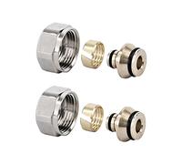 Lot de 2 connecteurs EUROCONE pour collecteur UFH 16 mm x 3/4 Wärmer System PSW TRADE SUPPLIERS LTD