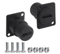 Lot de 2 connecteurs HDMI Femelle vers Femelle à Montage sur Panneau,18 Gbit/s 4K HDR Via coupleur traversant pour équipement audiovisuel et Home cinéma,Marine,Design étanche à Visser