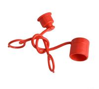 Lot de 2 connecteurs hydrauliques à face plate pour chargeuses compactes, housses de protection en caoutchouc PVC 6,35 mm, 9,5 mm, 1,27 cm, 1,9 cm, rouge (3/8)