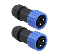 Lot de 2 connecteurs M23 pour stockage d'énergie 8 broches 50 A 500 V IP67 étanche, autobloquant pour l'industrie et les véhicules énergétiques