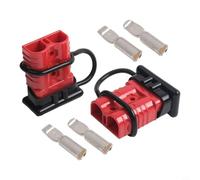 Lot de 2 connecteurs rapides de batterie de 175 A - Déconnexion rapide pour câble de démarrage - Kit de connecteurs pour récupération de treuil - Bornes robustes