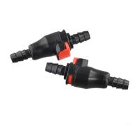 Lot de 2 connecteurs rapides pour poche d'eau de 6,35 mm - Valve d'arrêt anti-fuite - Convient pour la randonnée, le camping et les activités de plein air