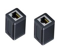 Lot de 2 connecteurs RJ45 femelles blindés pour Ethernet CAT6 CAT5e