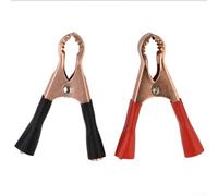 Lot de 2 connecteurs robustes pour pinces crocodiles 50 A avec ouverture maximale de 25 mm pour l'entretien de la batterie, les diagnostics électriques et les réparations sur le terrain