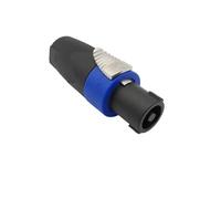 Lot de 2 connecteurs Speakon Speakon à 4 pôles NL4FC - Adaptateur audio mâle - 30 A - Haute intensité - Compatible Neutrik pour amplificateur PA