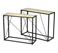 Lot de 2 Consoles Gigognes en Manguier Massif - VARUA -