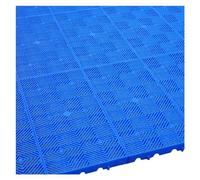 Lot de 2 conteneurs de tambour industriels en plastique empilables et étanches pour une utilisation en intérieur et en extérieur, bleu, 30 x 30 x 3 cm, solution durable de contrôle des déversements