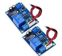 Lot de 2 contrôleurs automatiques de niveau d'eau XH-M203 12 V CA CC | Détection à double sonde, empêche la marche sèche et le débordement, indicateurs d'état LED, boîtier ABS, lot de 4
