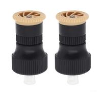 Lot de 2 contrôleurs de minuterie d'arrosage pour jardin et extérieur, arroseur en plastique réglable à 360 degrés avec connexion à double filetage