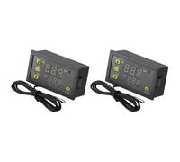 Lot de 2 contrôleurs de température numériques W3230 AC 5 V 12 V 24 V avec capteur 10K pour un contrôle efficace de la température dans les machines à fruits de mer (12 V)