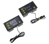 Lot de 2 contrôleurs de température numériques W3230 AC 5V12V24V avec capteur 10K pour un contrôle efficace de la température dans les machines à fruits de mer (5V)