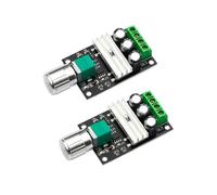 Lot de 2 contrôleurs de vitesse de moteur à courant continu 6 V, 12 V, 24 V, 28 V, 3 A, 80 W, 1203BB, PWM, vitesse réglable, réversible, interrupteur d'inversion(No switch)