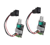 Lot de 2 contrôleurs de vitesse de moteur à courant continu 6 V, 12 V, 24 V, 28 V, 3 A, 80 W, 1203BB, PWM, vitesse réglable, réversible, interrupteur d'inversion