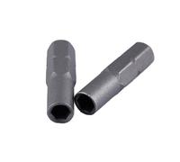 Lot de 2 convertisseurs à tige hexagonale pour tournevis de 6,35 mm 1/4 pouces Adaptateur d'embout vers embouts de 4 mm Porte-douilles Accessoire