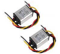 Lot de 2 convertisseurs de tension d'alimentation de voiture 12 V vers 6 V CC 9 V-22 V 12 V vers DC 6 V Tension 3 A 18 W Étanche Haute efficacité Module d'alimentation pour voiture, camion, véhicule,