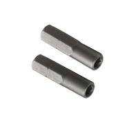 Lot de 2 convertisseurs haute performance de 6,35 mm à 4 mm avec prise en main pour améliorer l'efficacité de l'embout de tournevis