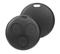 Lot de 2 Coque de Clé de Voiture Compatible avec Smart 450 Fortwo City Roadster Cabrio Coupé 98-07 Plip Télécommande 3 Boutons Boîtier de Clé Clef de Remplacement