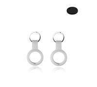 (Lot de 2) Coque pour Chipolo ONE Key Finder - Durable - Silicone respectueux de l'environnement - Antichoc, facile à enlever et anti-perte - Blanc