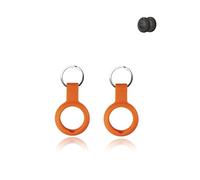 (Lot de 2) Coque pour Lifemate Life Tag - Durable - Silicone respectueux de l'environnement - Antichoc, Facile à enlever et anti-perte - Orange