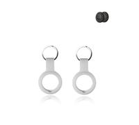 (Lot de 2) Coque pour Lifemate Life Tag - Durable - Silicone respectueux de l'environnement - Antichoc, Facile à enlever et anti-perte - Blanc