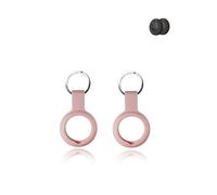 (Lot de 2) Coque pour Lifemate Life Tag - Durable - Silicone respectueux de l'environnement - Antichoc, Facile à enlever et anti-perte - Rose