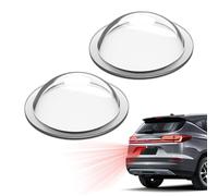 Lot de 2 coques de caméra de recul étanches et transparentes | Protection pour objectif de caméra de véhicule résistant aux intempéries pour voiture, SUV, camion