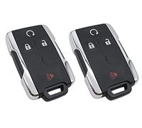 Lot de 2 Coques de e Rechange pour Chevrolet Chevy Silverado Colorado/GMC Sierra Canyon 2014, 2015, 2016, 2017 (Argent)