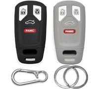 Lot de 2 Coques de e Voiture en Silicone Click&Fit compatibles avec Audi Q5, A4 B9, A5, Q7, TT, A4 allroad, S4, SQ5, S5, Q5 Sportback 2017-2024, 4B - Protection antidérapante pour e Voiture