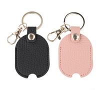 Lot de 2 coques de clé en cuir synthétique facilement identifiables, idéales pour localiser rapidement vos clés