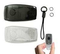 Lot de 2 Coques de n TPU Souple pour Mercedes Benz, Protège-Clés avec Cordon Porte-Clés, Compatible avec Mercedes-Benz E300L C260L, C200L, GLC300L, GLA200, Transparent