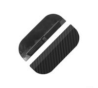 Lot de 2 coques de protection contre la pluie pour rétroviseur extérieur en PVC noir - Moulage ionique pour la pluie et le soleil - Facile à installer et à enlever - Convient à la plupart des voitures