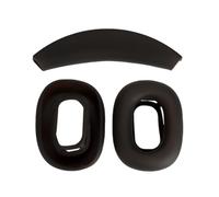 Lot de 2 coques de protection en silicone antichoc pour casque (noir)