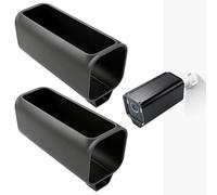 Lot de 2 coques de protection en silicone pour appareil photo Eufy S3 Pro, résistant aux intempéries, souple et durable pour la caméra de surveillance Eufy Security (noir)