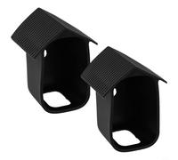 Lot de 2 coques de protection en silicone pour caméra de sécurité Cam 2C et Cam 2C Pro, résistantes aux intempéries, avec découpes précises, noir