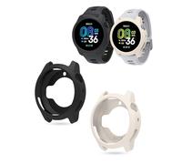 Lot de 2 coques de protection en silicone pour Core Pace 4 - toergy ultra fines - Anti-chute - Anti-rayures - Noir et crème