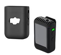 Lot de 2 coques de protection en silicone pour émetteur DJI Mic 2, étui de protection pour microphone sans fil Accessoires pour émetteur DJI Mic 2, Noir , Simple et facile