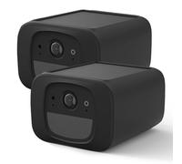 Lot de 2 coques de protection en silicone pour eufy Security SoloCam S220, résistantes aux intempéries, souple et durable, en silicone étanche pour Eufy SoloCam S220, noir