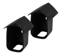 Lot de 2 coques de protection en silicone pour EufyCam 2C 2C Pro - Protection contre les intempéries et les UV - Bouclier de pluie ventilé - Noir