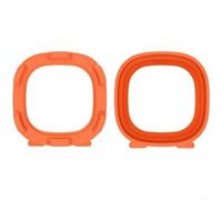 Lot de 2 coques de protection en silicone pour haut-parleur Pro Sound Party - Absorption des chocs et des rayures - Doux pour la peau et facile à nettoyer - Orange et noir