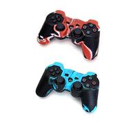 Lot de 2 coques de protection en silicone pour manette sans fil Sony PS2 PS3