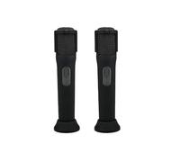 Lot de 2 coques de protection en silicone pour microphone sans fil JBL PartyBox - Résistantes aux chocs, à la poussière et à l'eau pour une utilisation sans souci n'importe où, noir